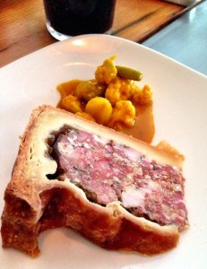 Fat Badger pork pie and piccalilly