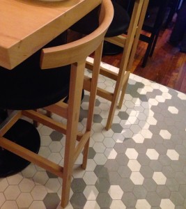 Sai Woo chair and tile detail